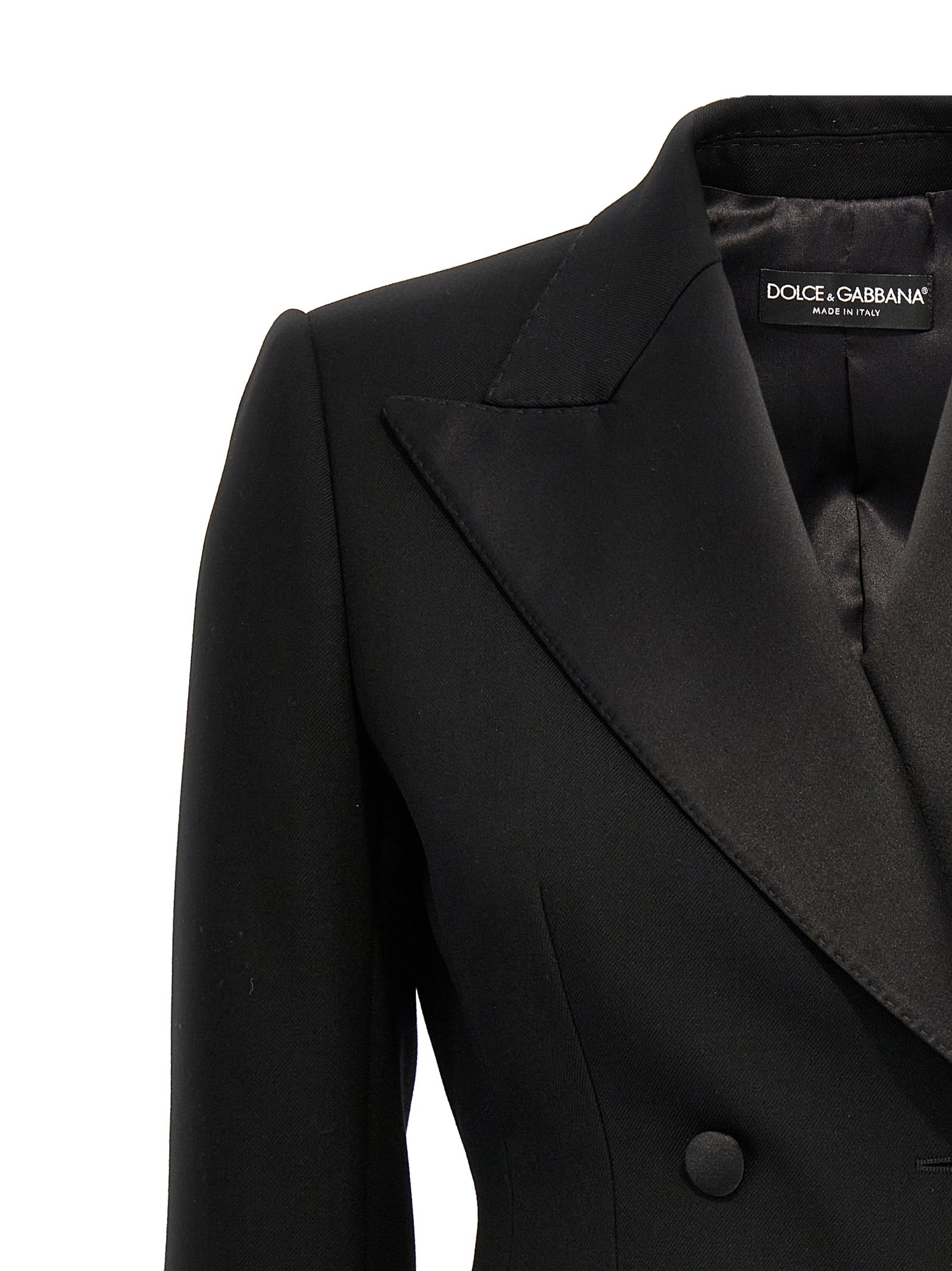 Dolce & Gabbana Black Virgin Wool Blazer