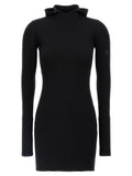 Fendi Black Wool Short Dress