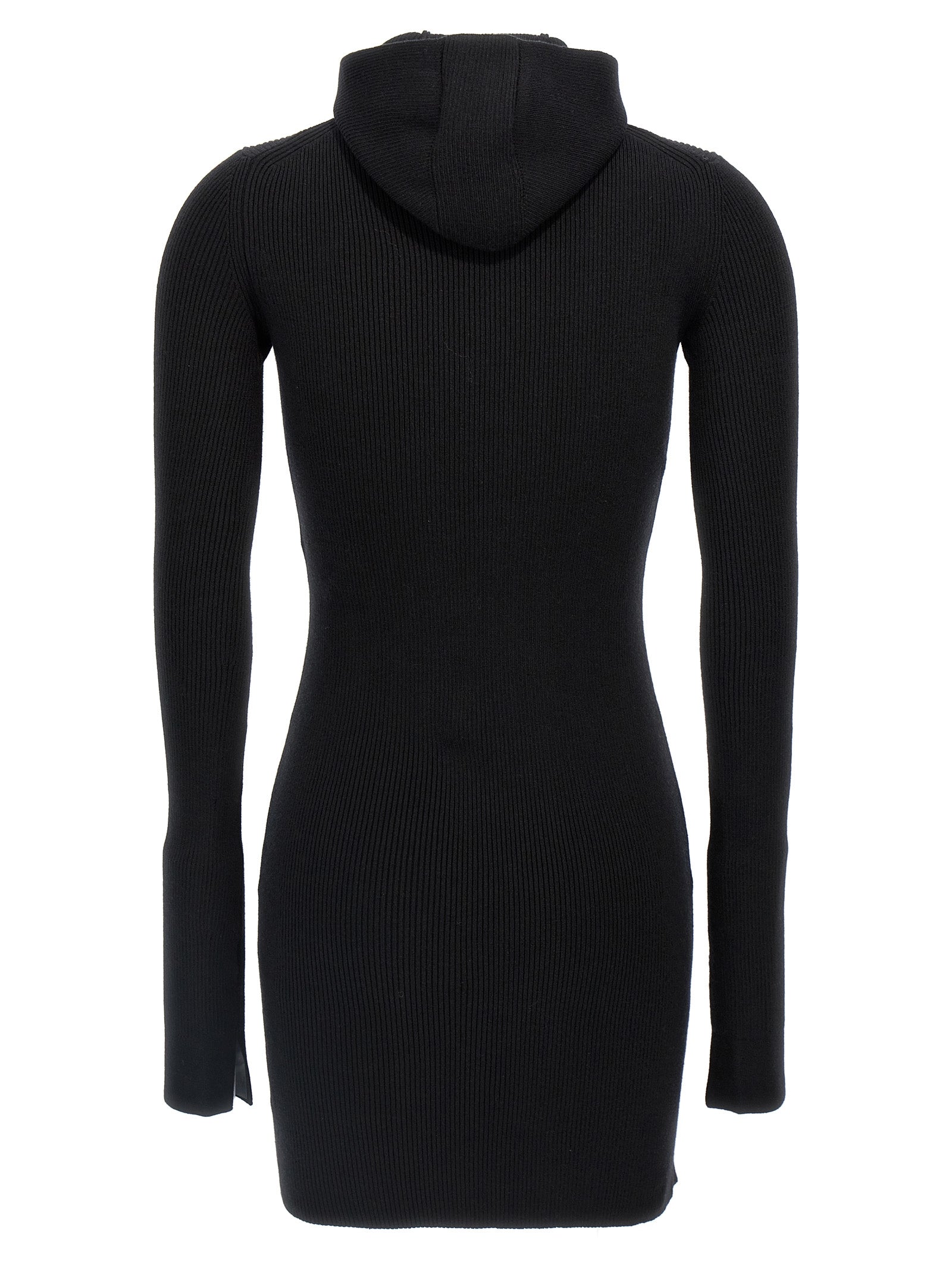 Fendi Black Wool Short Dress