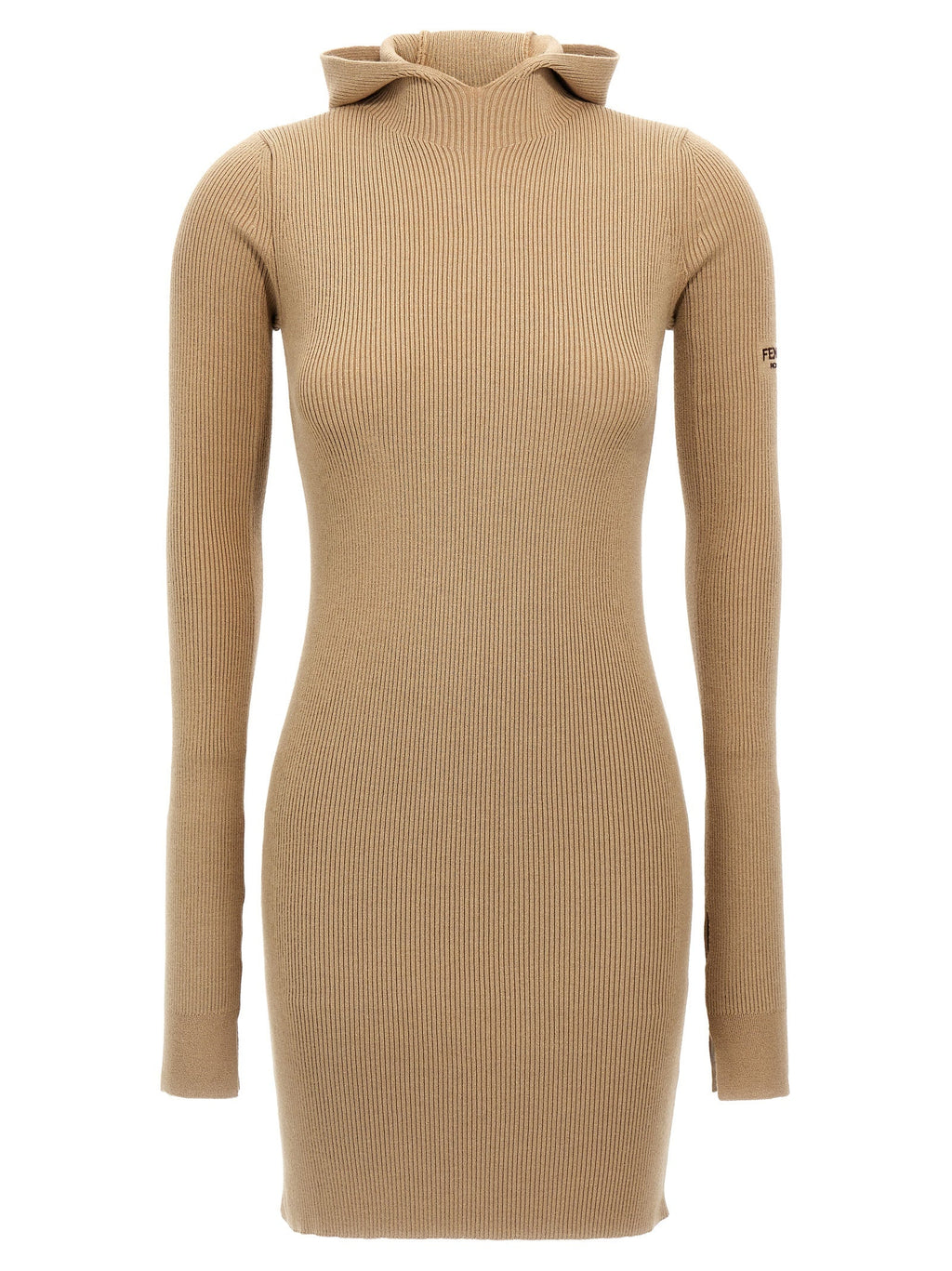 Fendi Beige Wool Short Dress