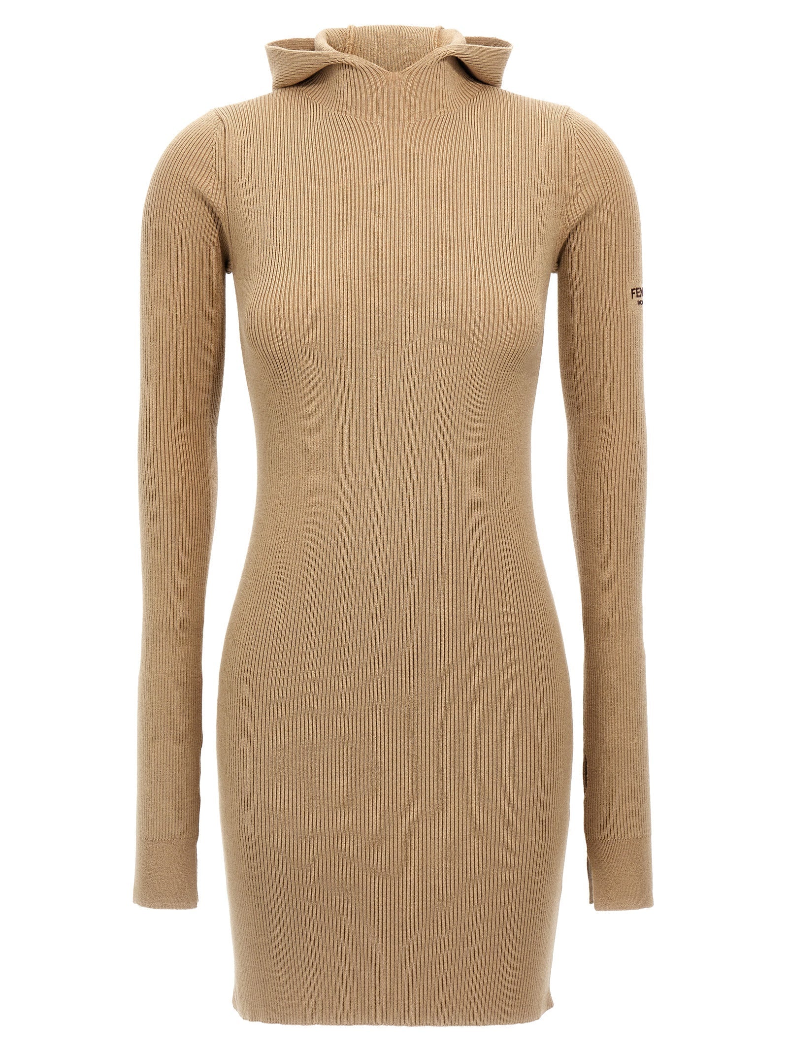 Fendi Beige Wool Short Dress
