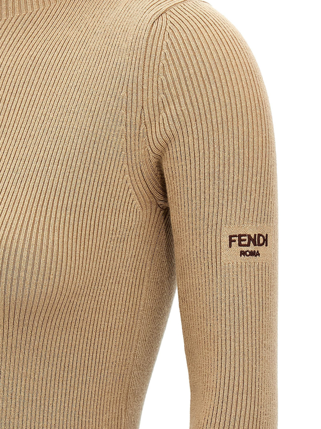 Fendi Beige Wool Short Dress