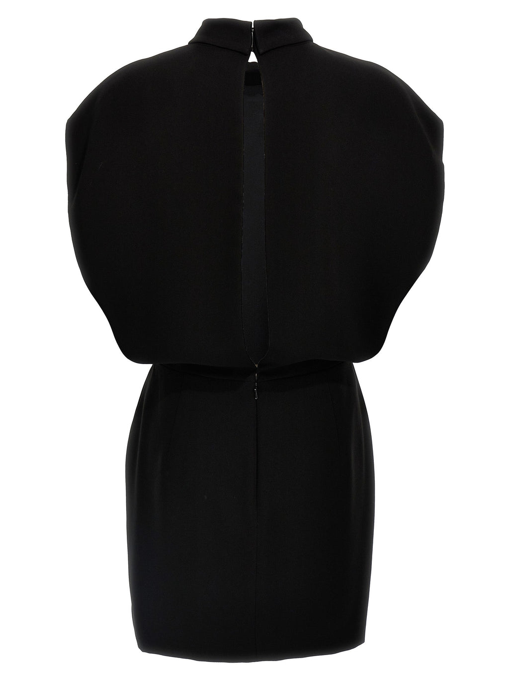 Max Mara Black Triacetate Short Dress