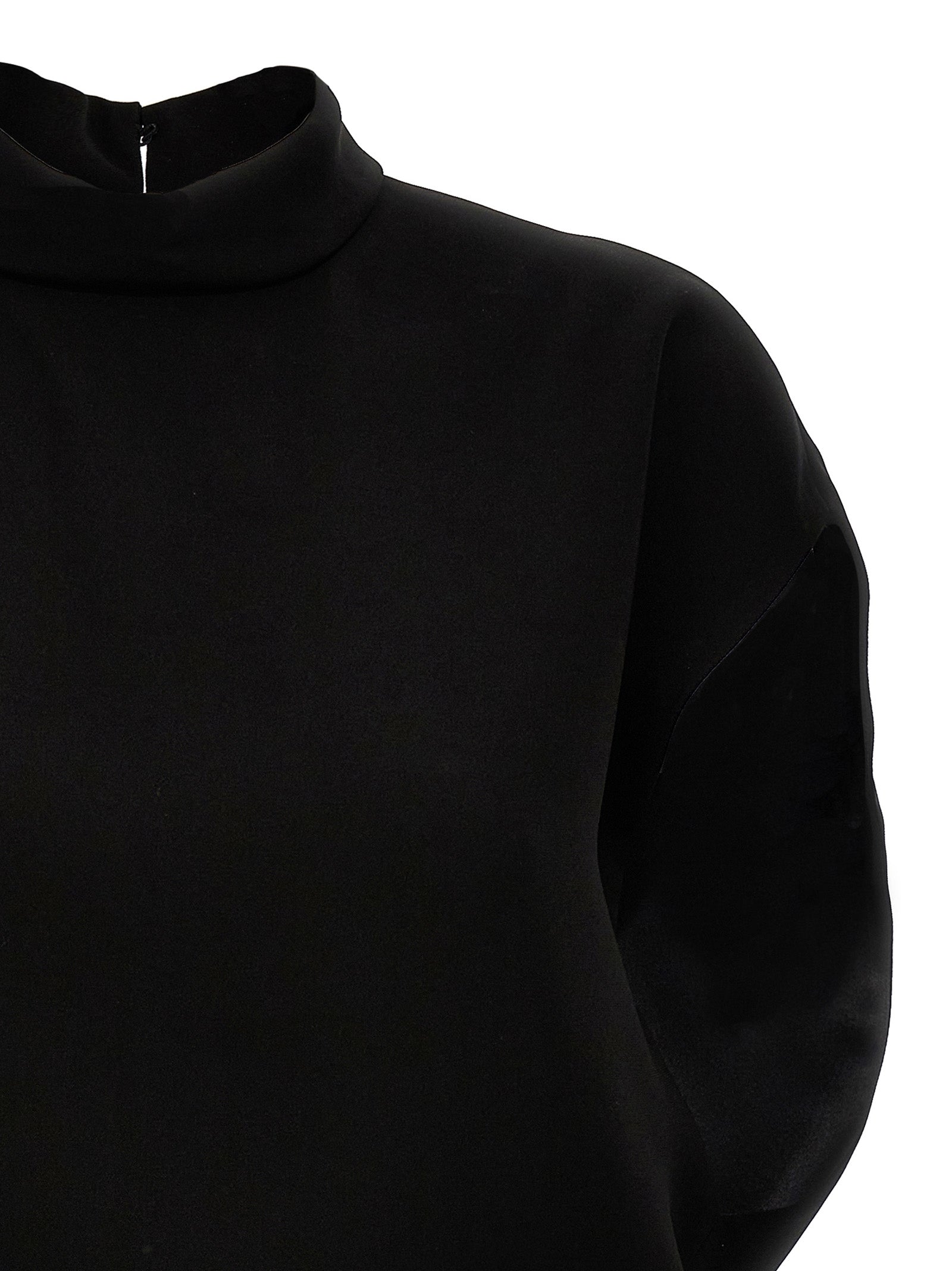 Max Mara Black Triacetate Short Dress