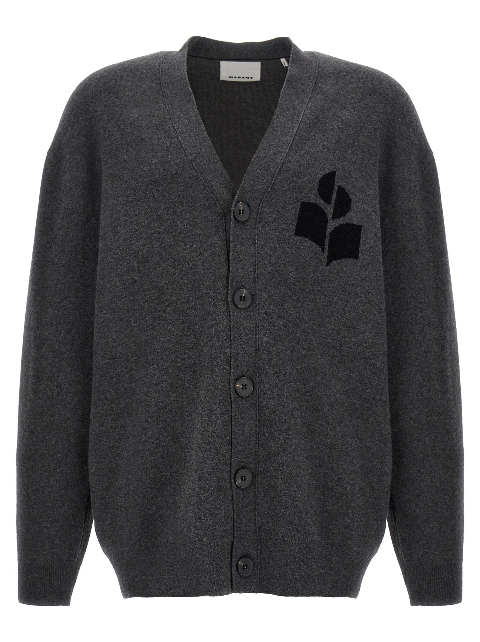 Isabel Marant Gray Cotton Cardigan