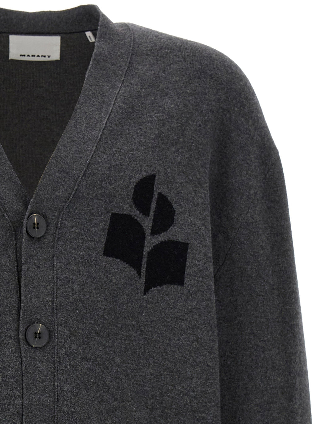Isabel Marant Gray Cotton Cardigan
