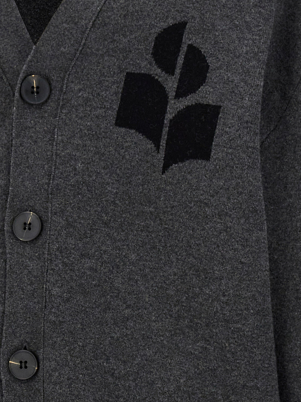 Isabel Marant Gray Cotton Cardigan