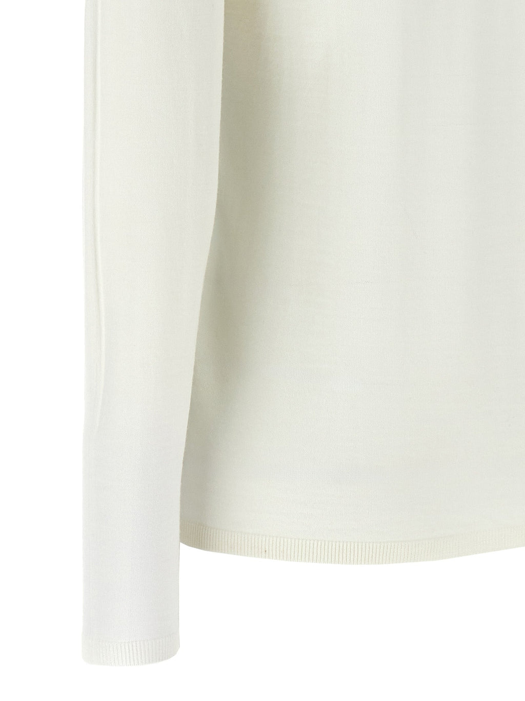 Max Mara White Virgin Wool Cardigan