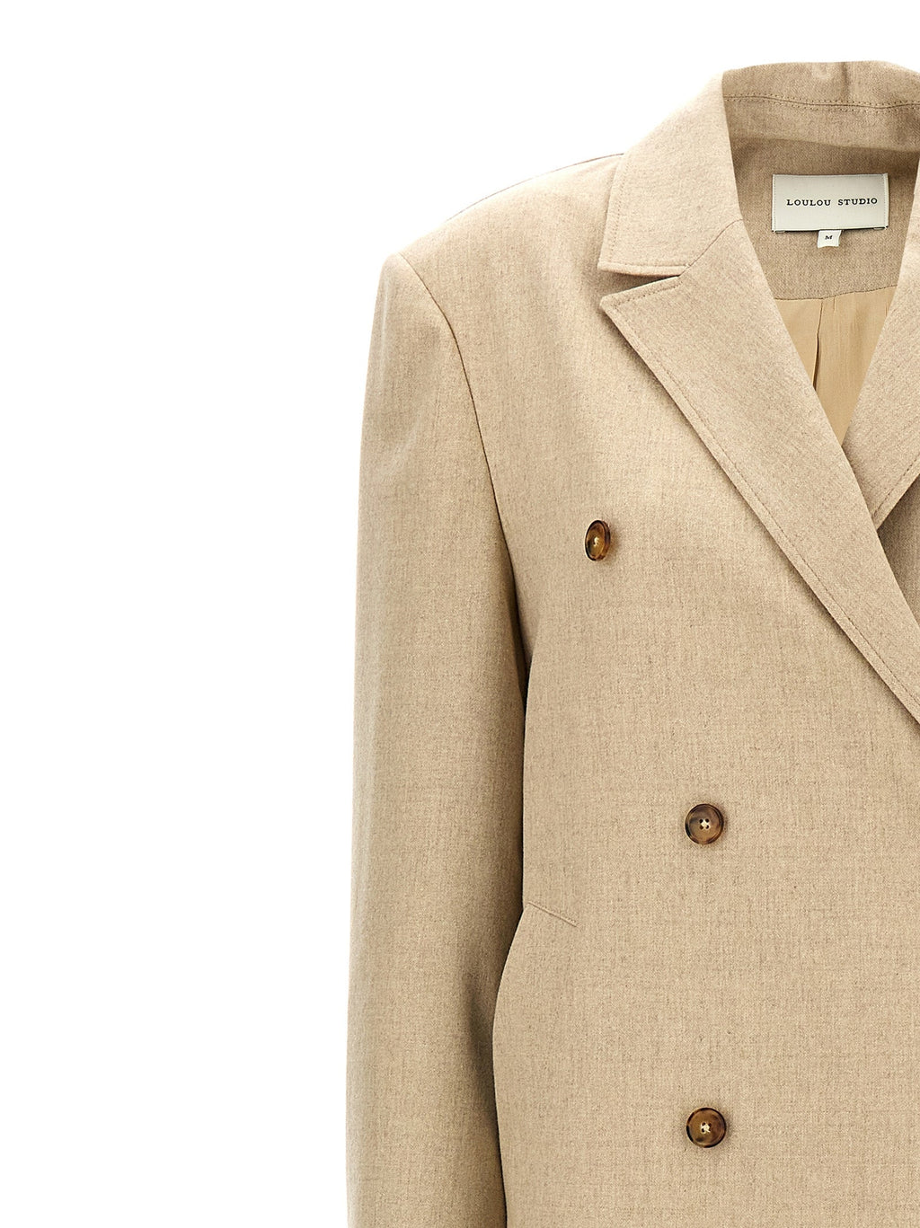 Loulou De Saison Beige Virgin Wool Coat