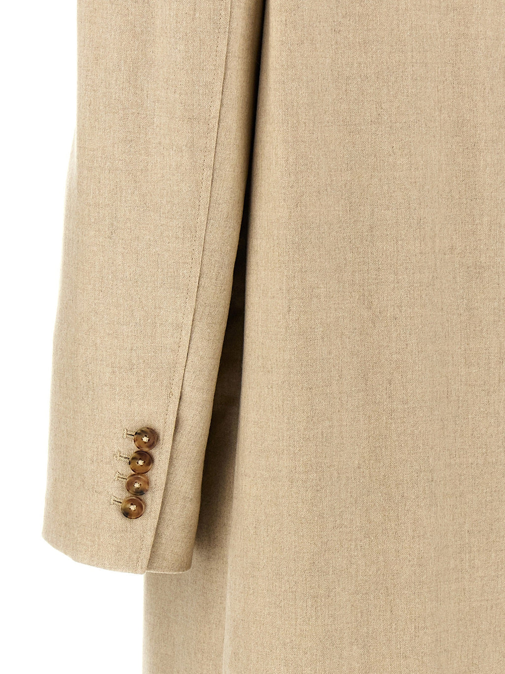 Loulou De Saison Beige Virgin Wool Coat
