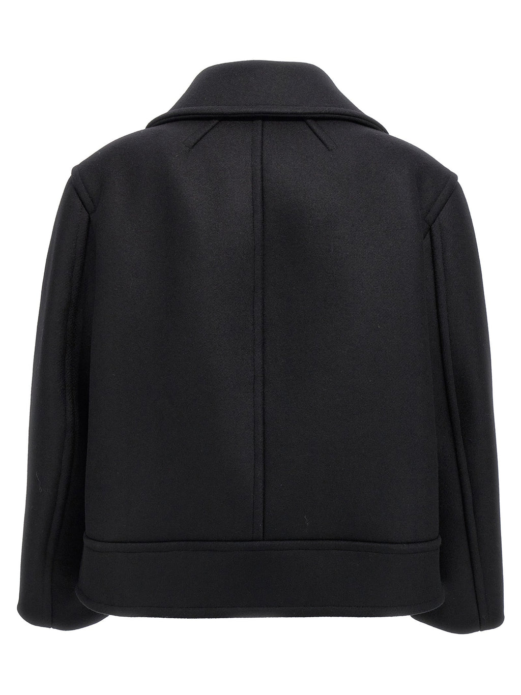 Saint Laurent Black Virgin Wool Coat