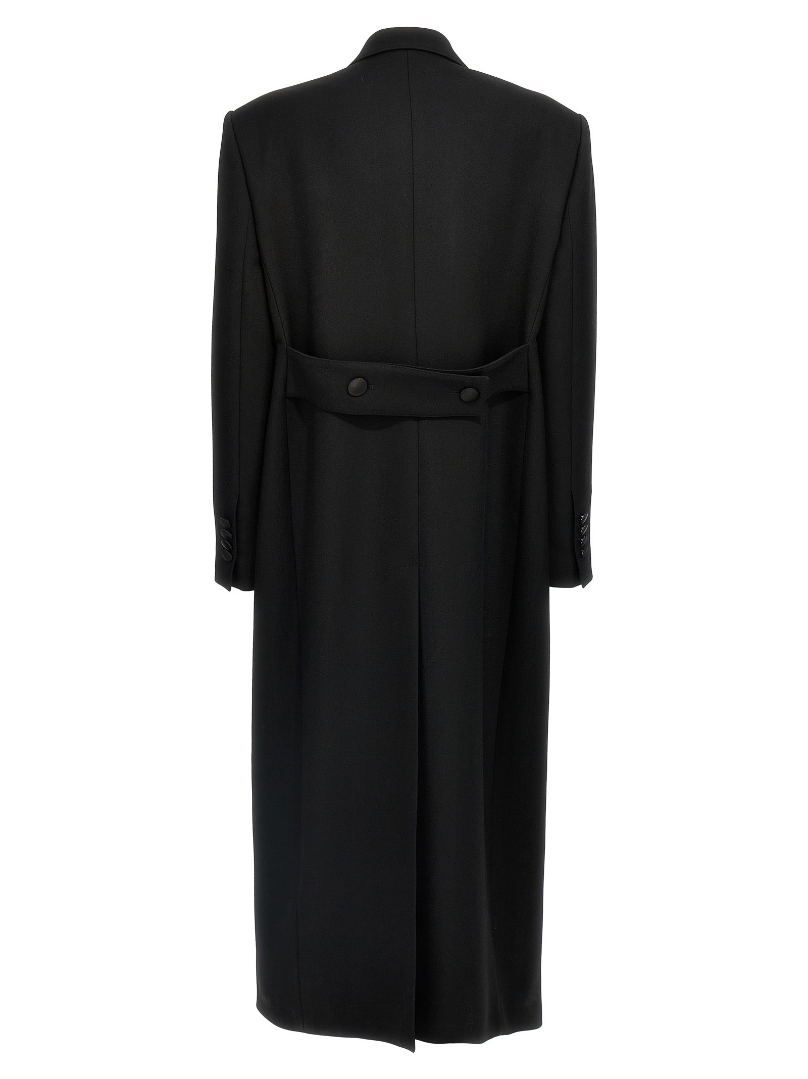 Dolce & Gabbana Black Virgin Wool Coat