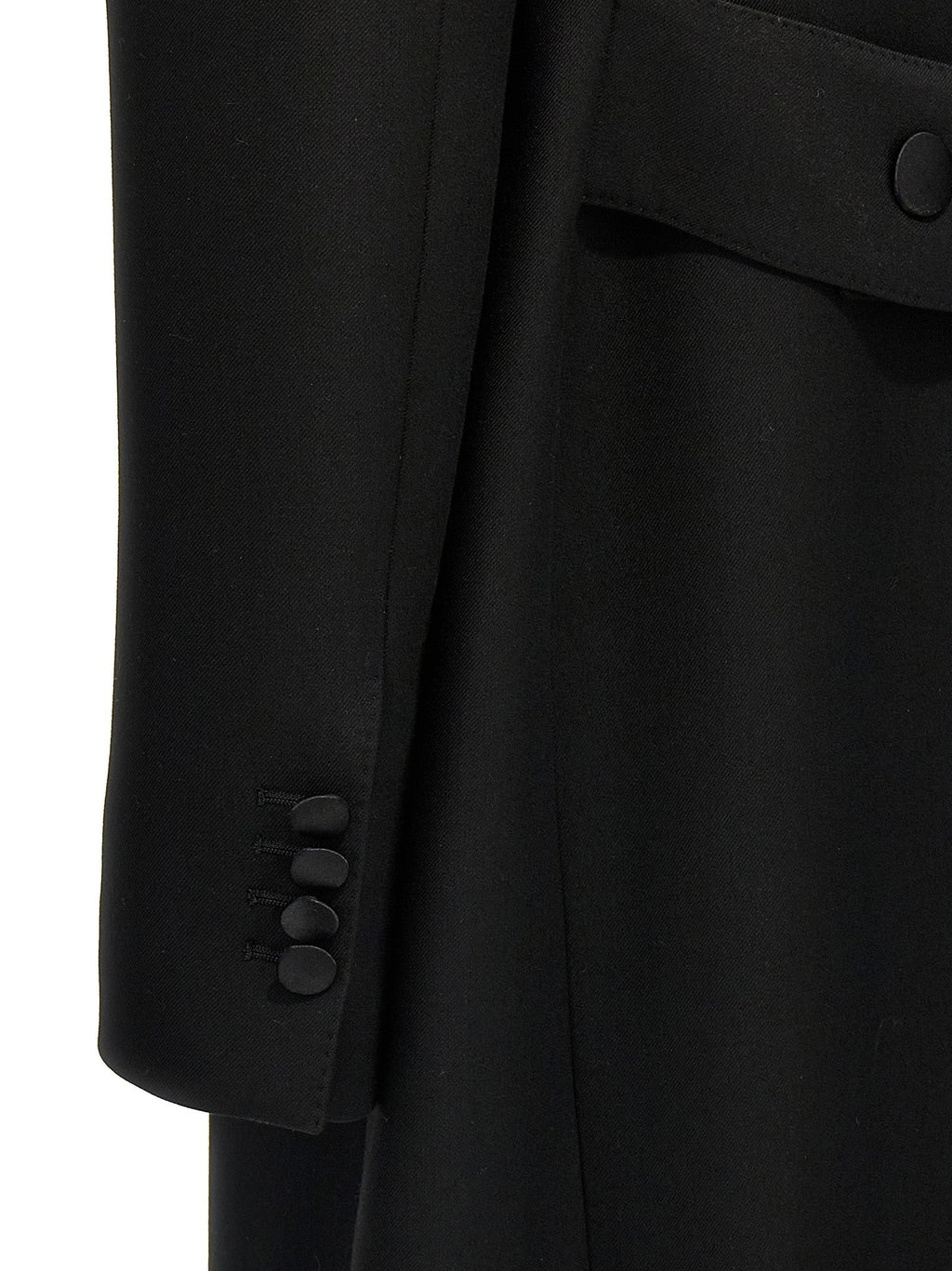 Dolce & Gabbana Black Virgin Wool Coat