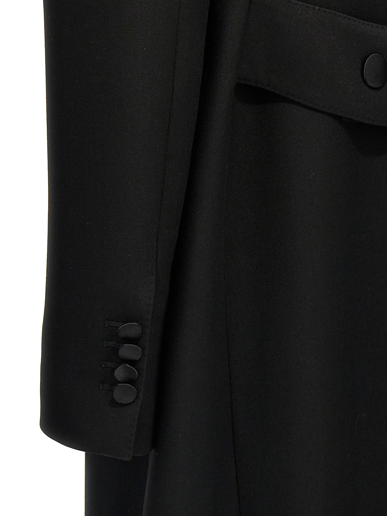 Dolce & Gabbana Black Virgin Wool Coat