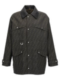 Fendi Brown Polyester Full-Length Jacket