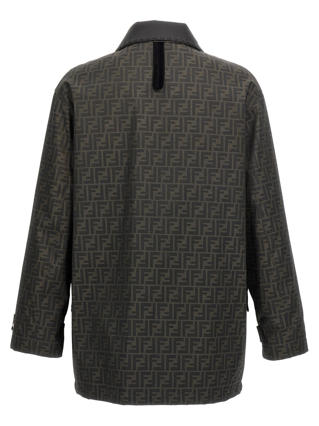 Fendi Brown Polyester Full-Length Jacket