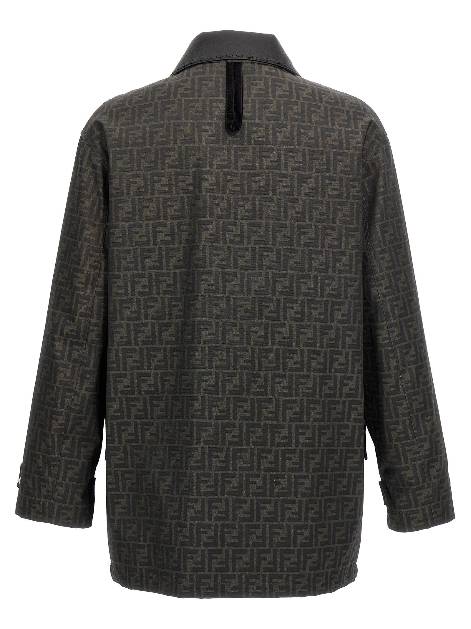Fendi Brown Polyester Full-Length Jacket