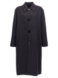 Fendi Blue Virgin Wool Coat
