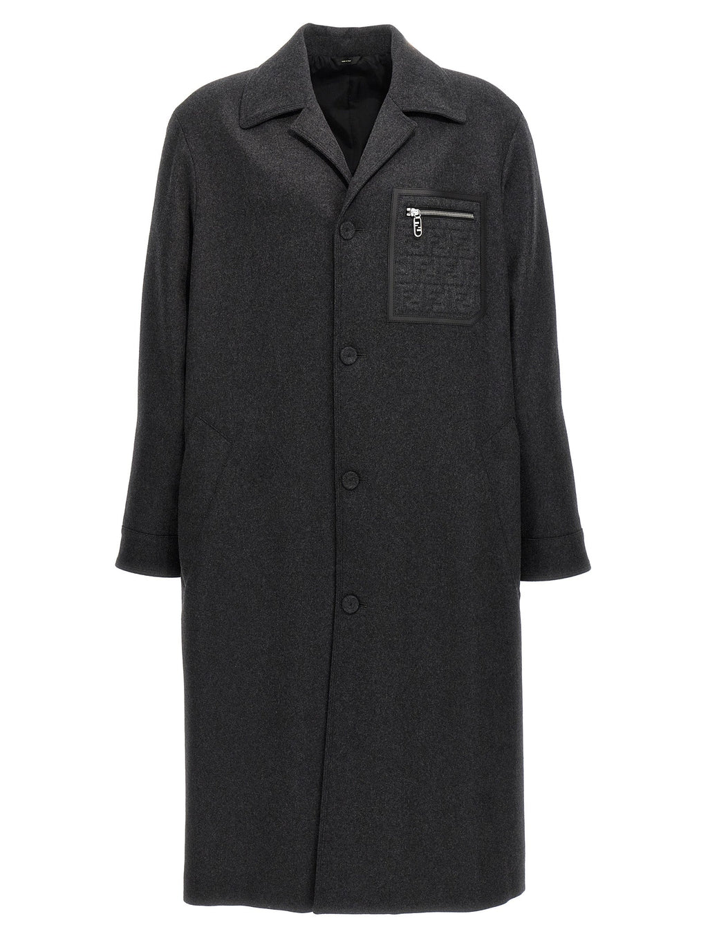 Fendi Gray Cashmere Coat