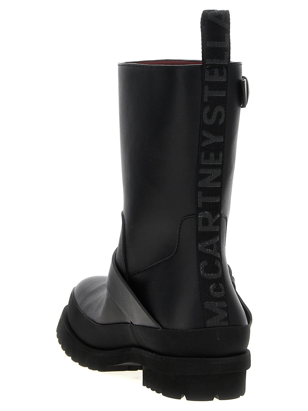 Stella McCartney Black Polyester Ankle Boots