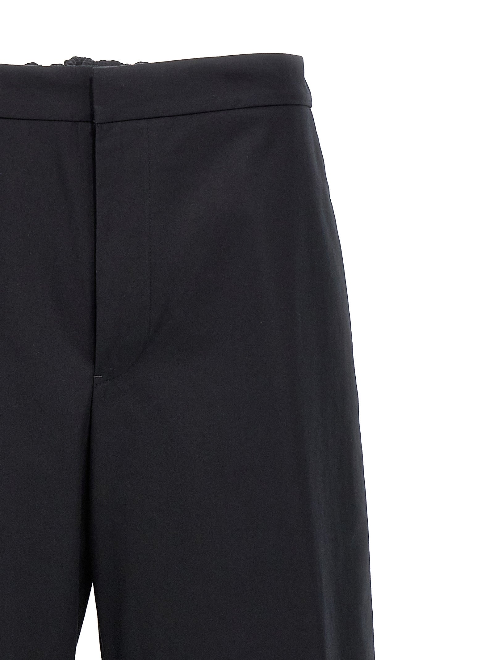 Jil Sander Blue Cotton Casual Pants