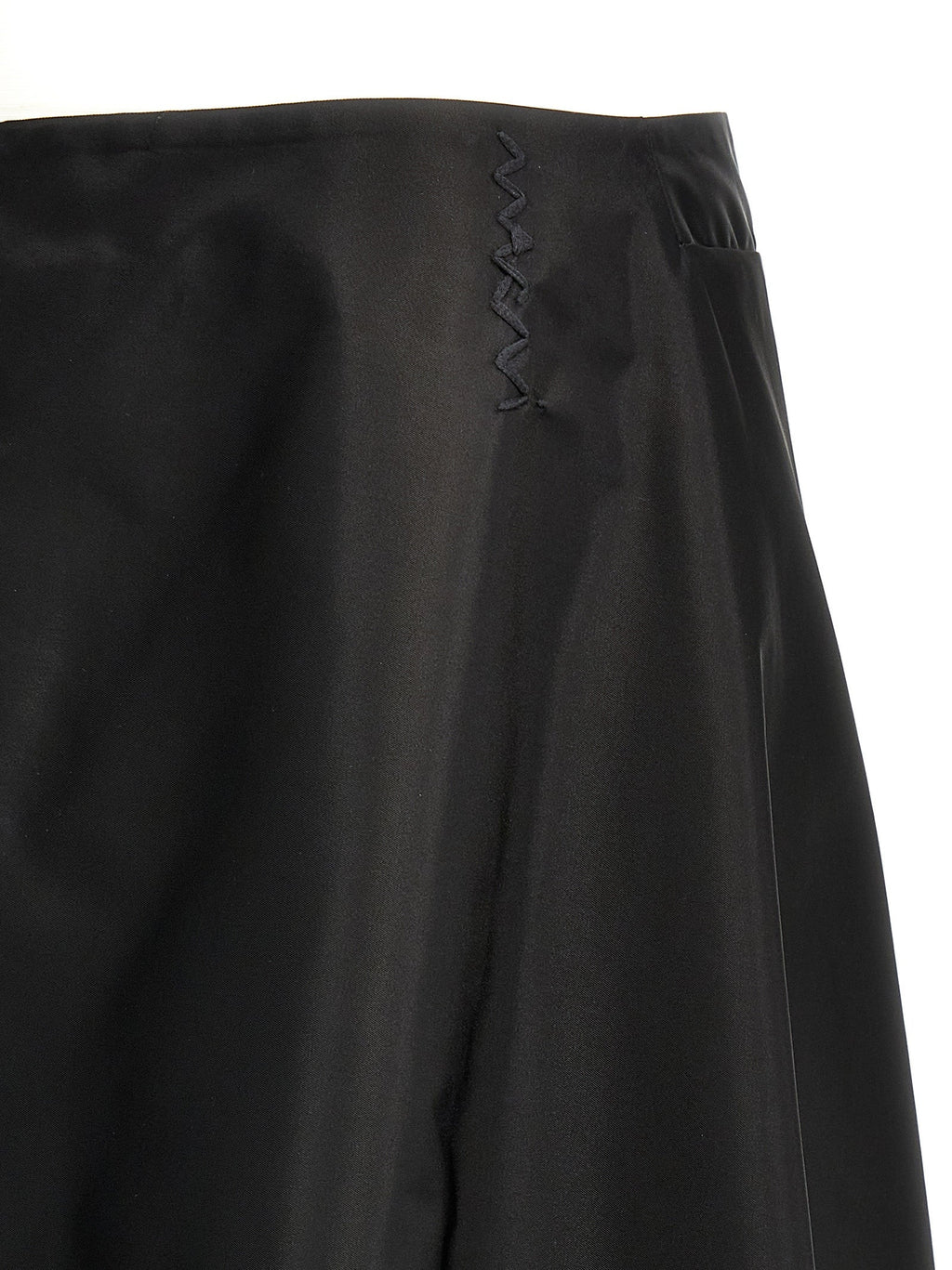 Marni Black Polyamide Midi Skirt