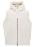 Jil Sander White Polyester Sleeveless Jacket