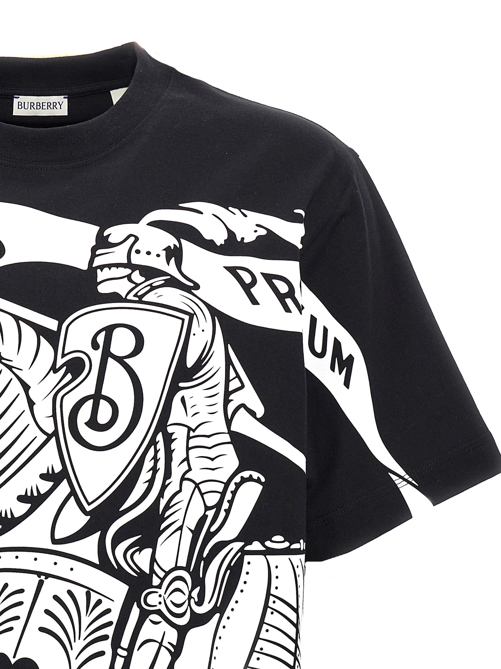 Burberry Bicolor Cotton T-Shirt