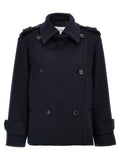Max Mara Blue Virgin Wool Coat