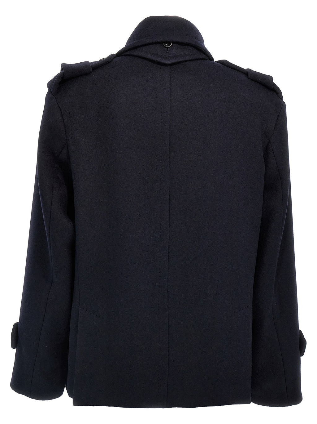 Max Mara Blue Virgin Wool Coat
