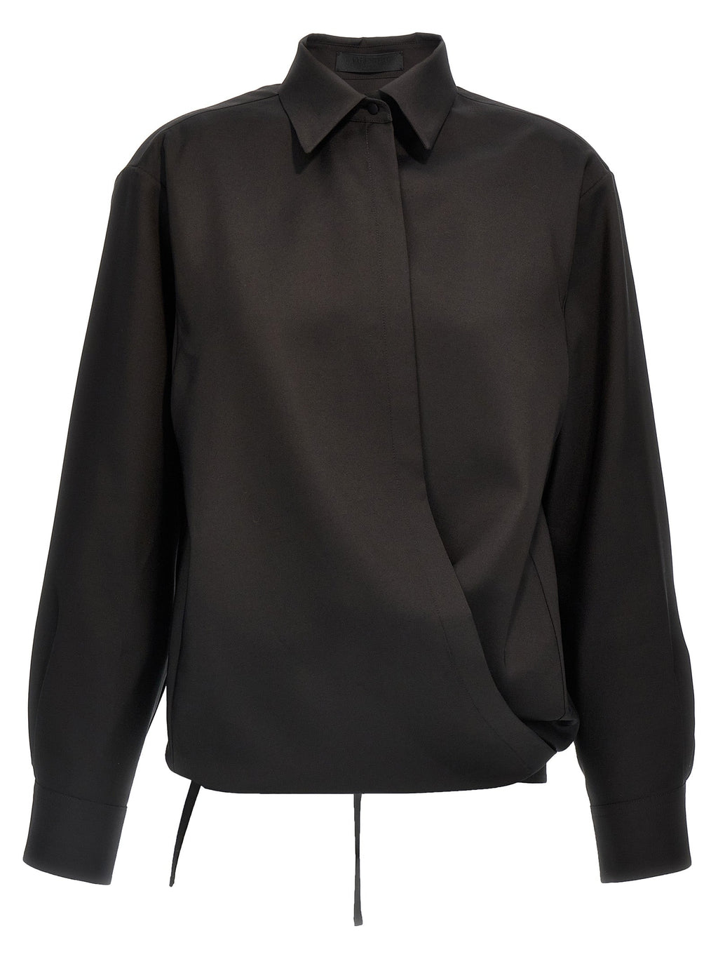 Valentino Garavani Black Wool Blouse