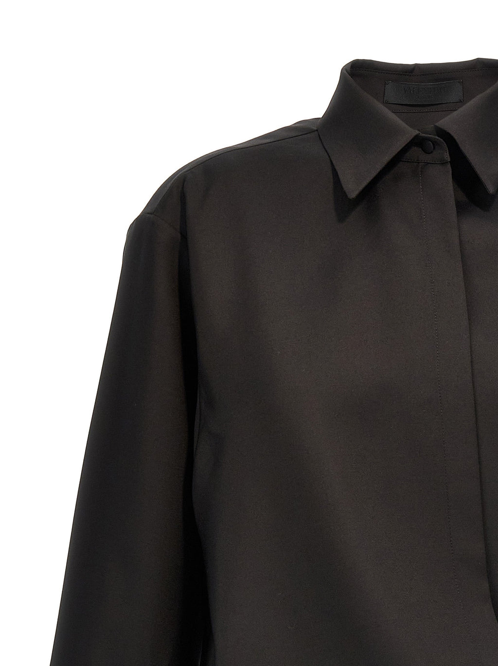 Valentino Garavani Black Wool Blouse