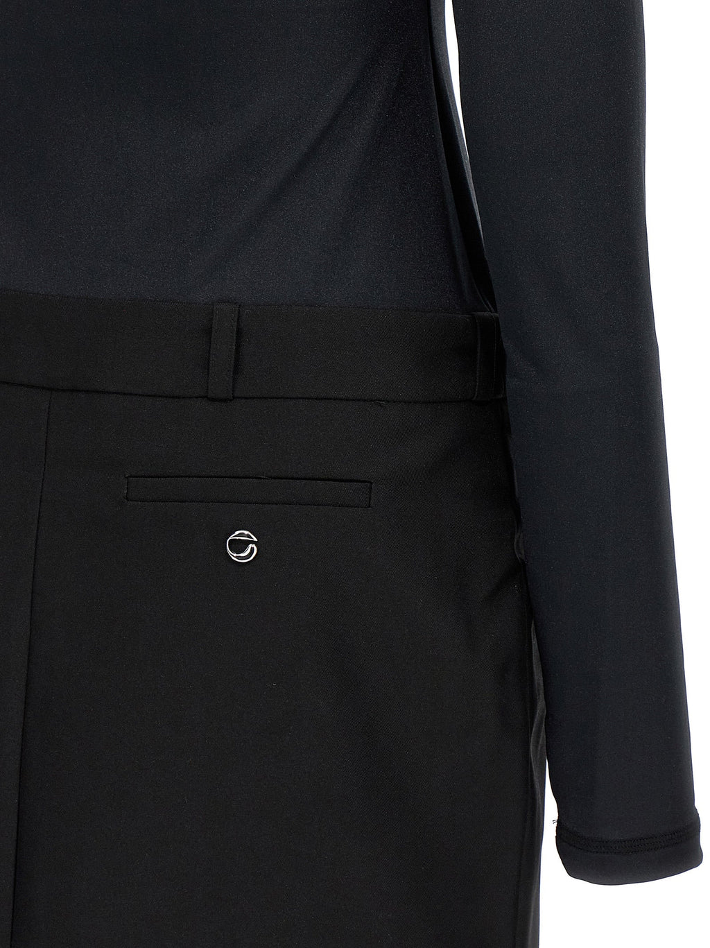 Coperni Black Polyester Short Dress