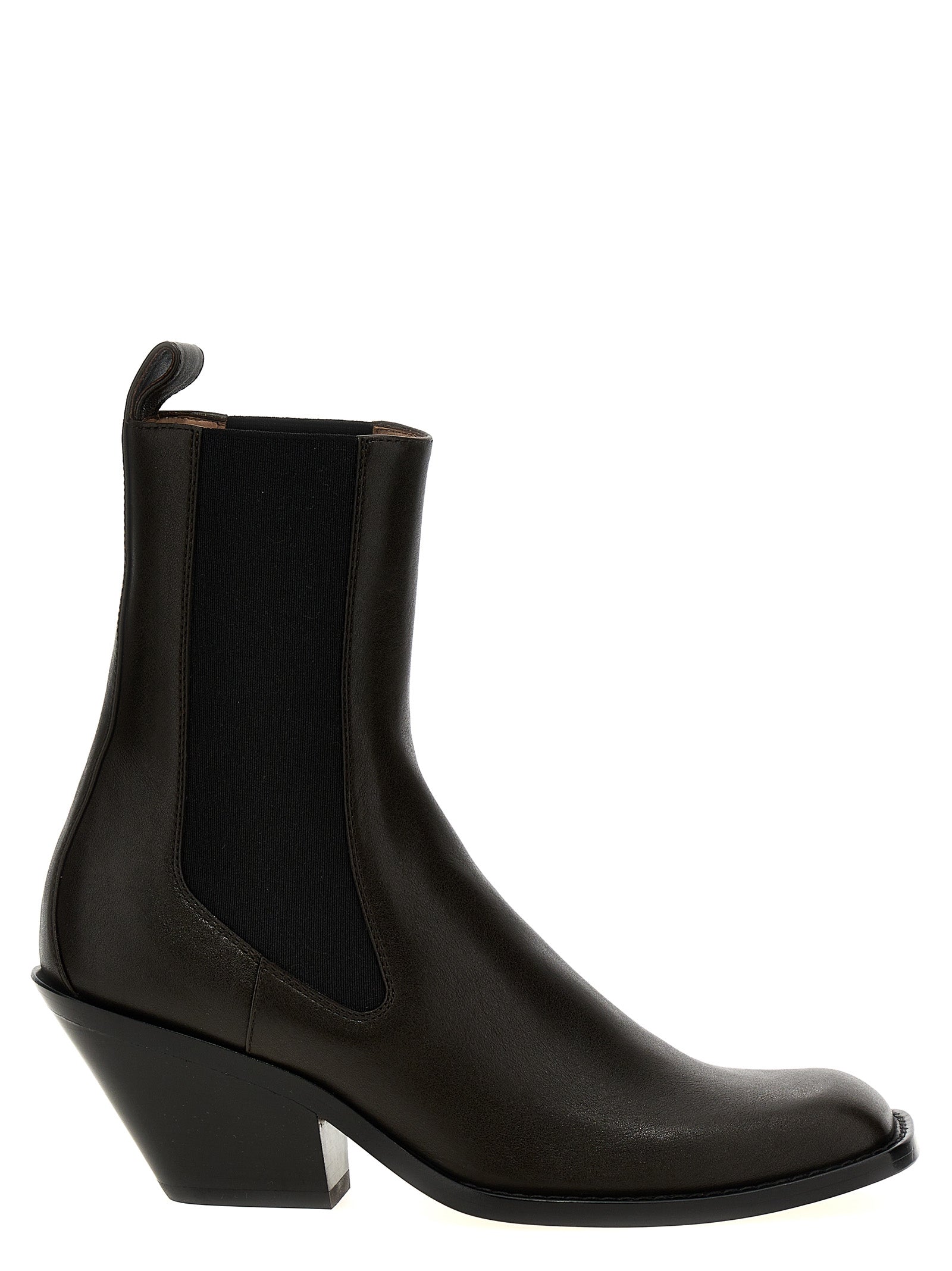 Khaite Brown Calfskin Chelsea Boots