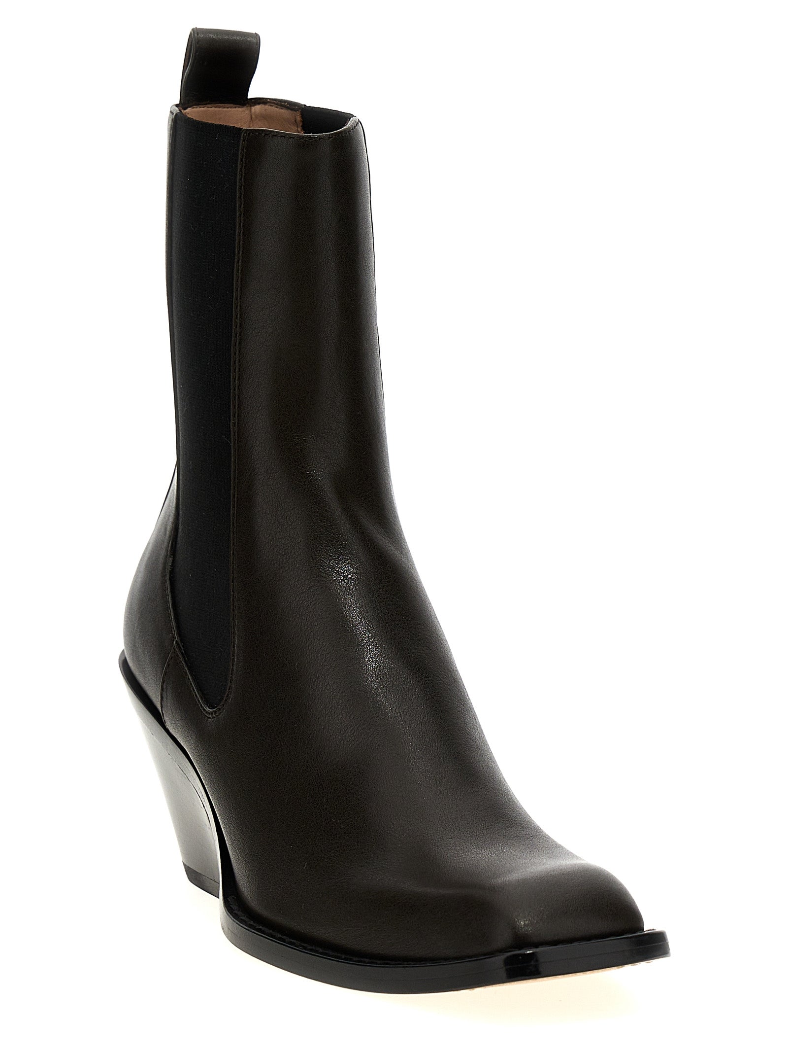 Khaite Brown Calfskin Chelsea Boots