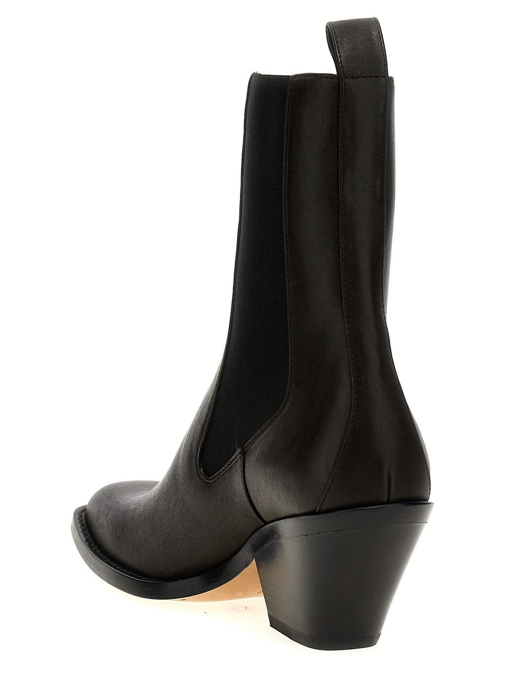 Khaite Brown Calfskin Chelsea Boots