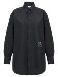 MM6 Maison Margiela Black Polyester Blouse