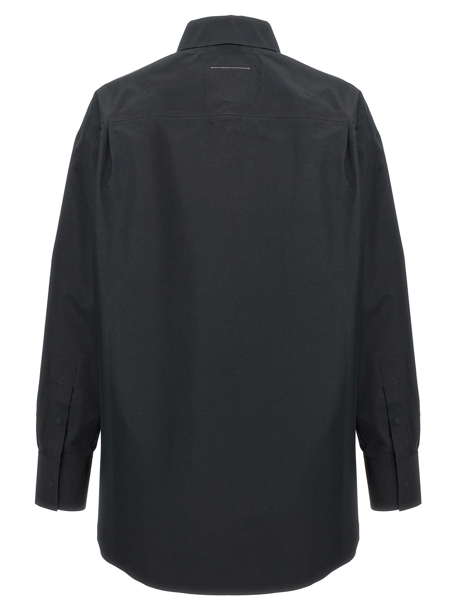 MM6 Maison Margiela Black Polyester Blouse