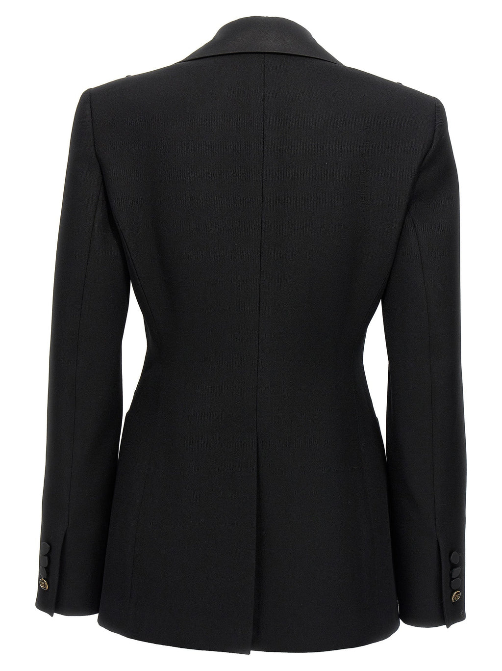 Max Mara Black Virgin Wool Blazer