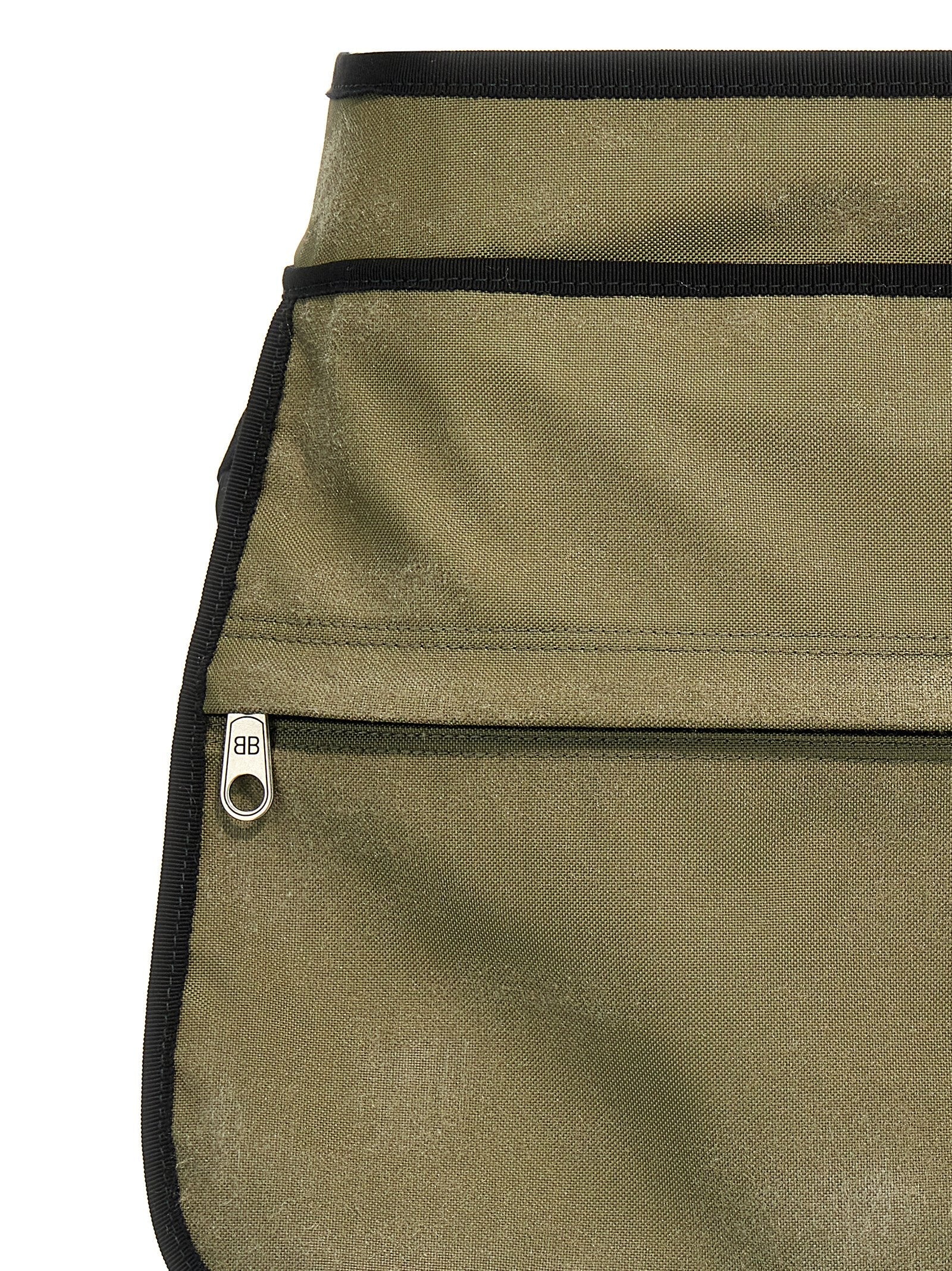 Balenciaga Bicolor Polyamide Long Skirt