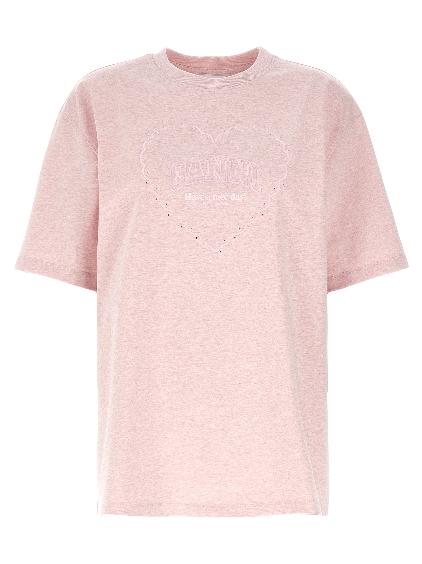 Ganni Multicolor Cotton T-Shirt