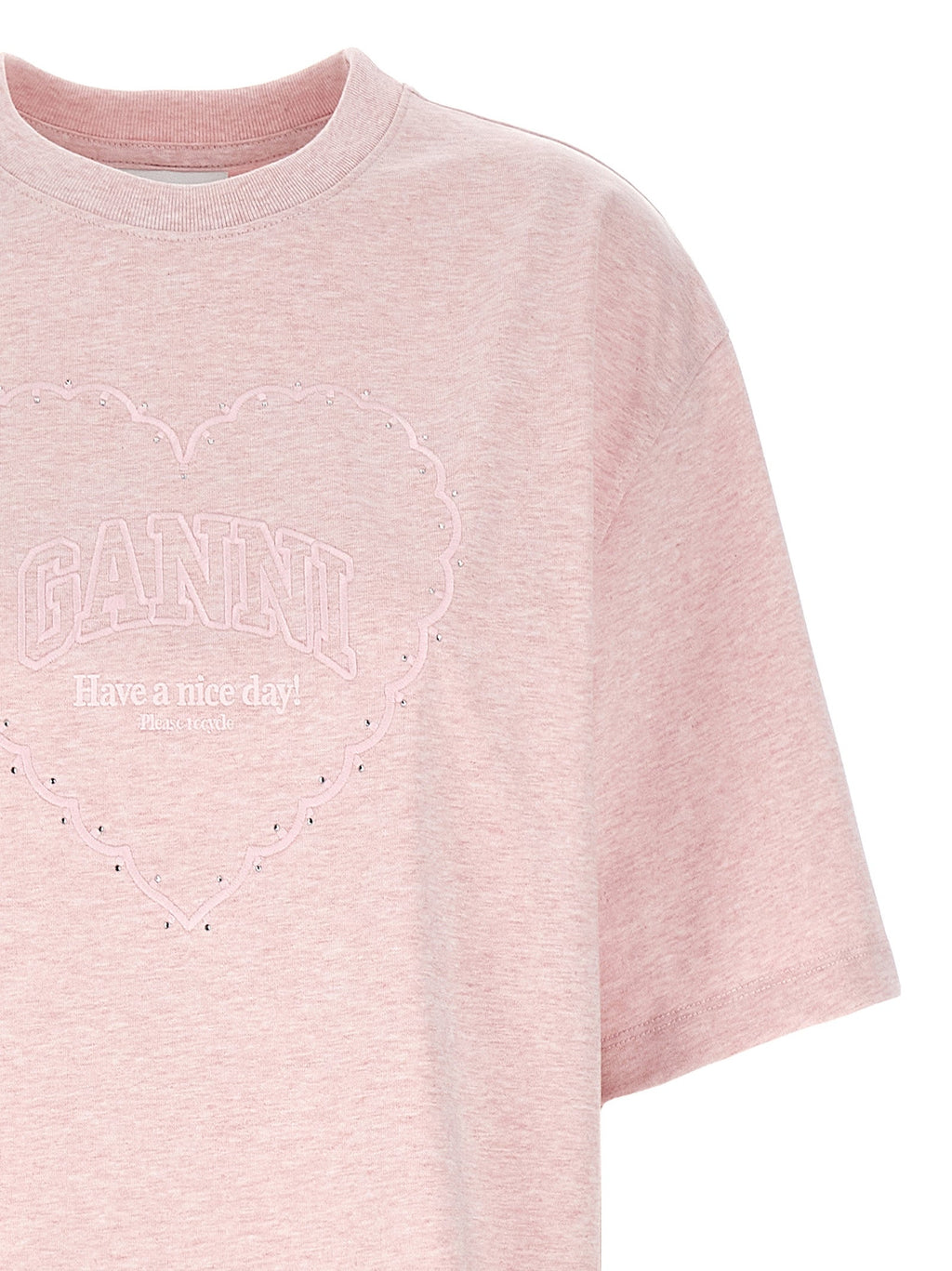 Ganni Multicolor Cotton T-Shirt
