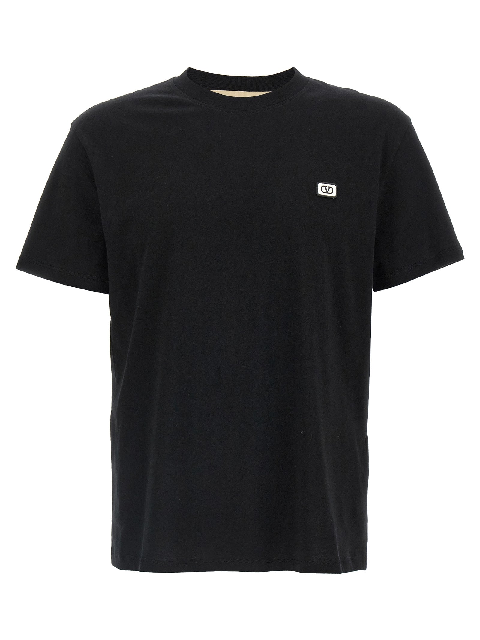 Valentino Garavani Black Cotton T-Shirt