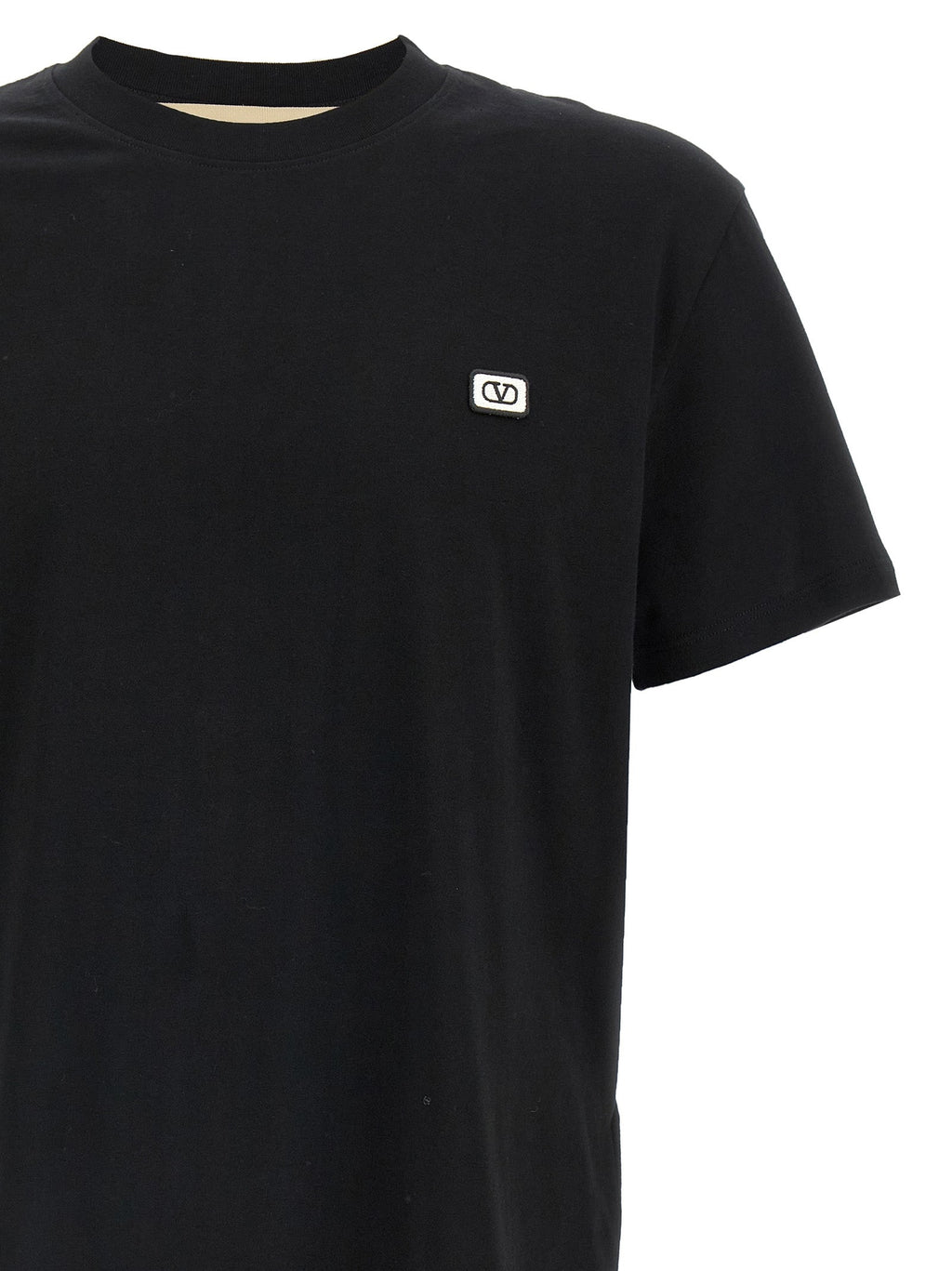 Valentino Garavani Black Cotton T-Shirt
