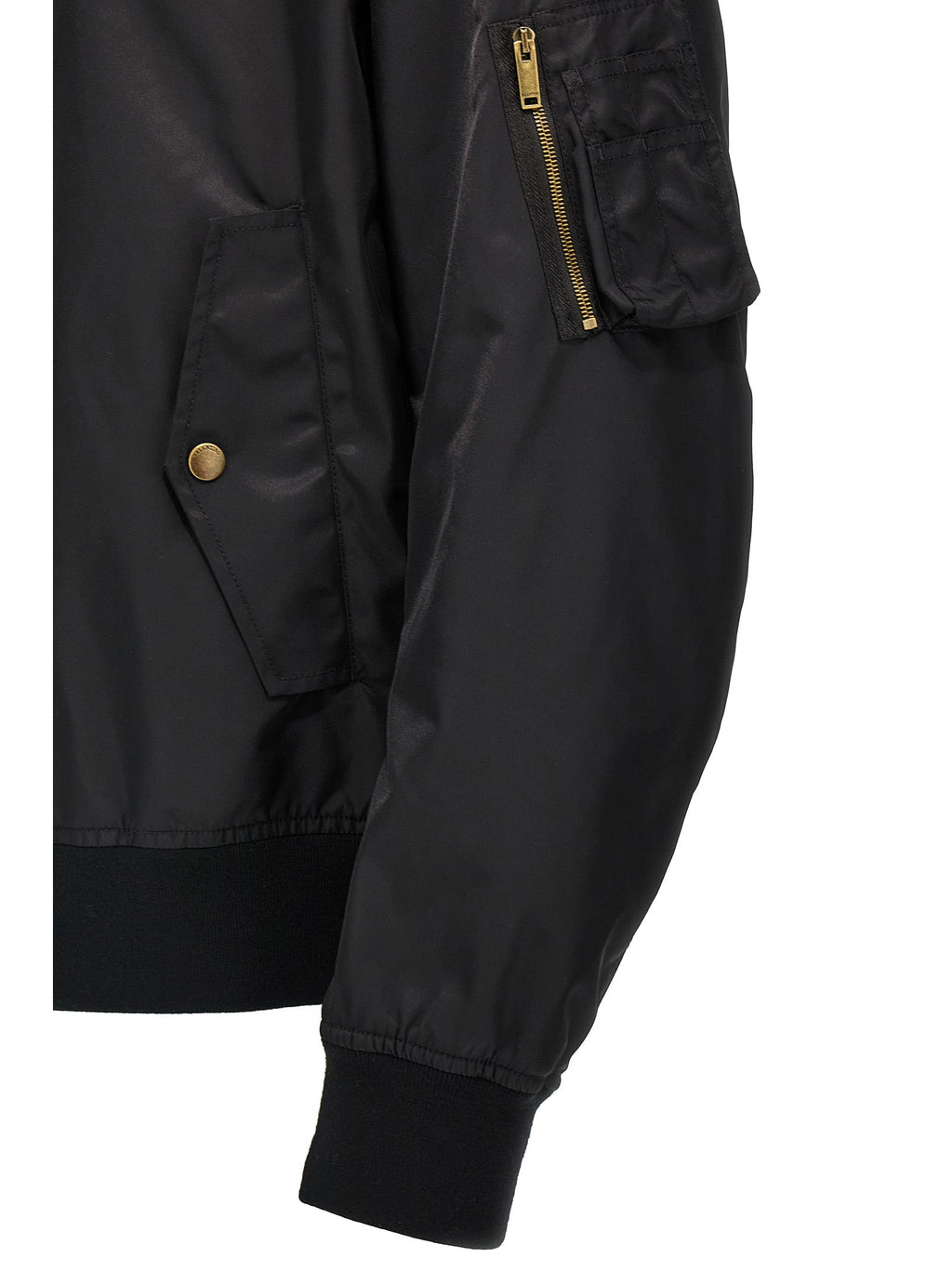 Valentino Garavani Black Polyamide Bomber