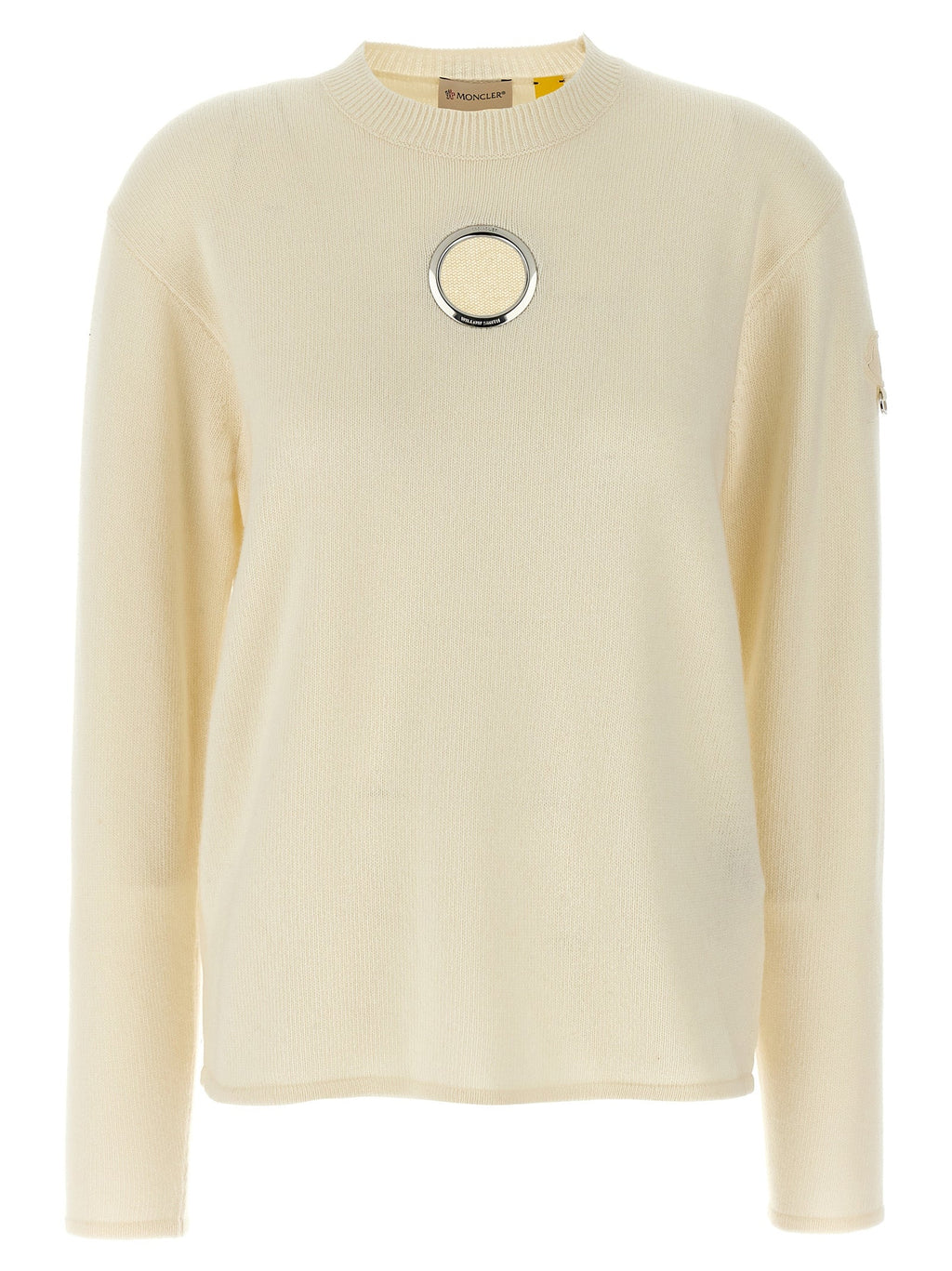 MONCLER GENIUS White Wool Cardigan
