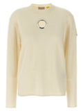 MONCLER GENIUS White Wool Cardigan