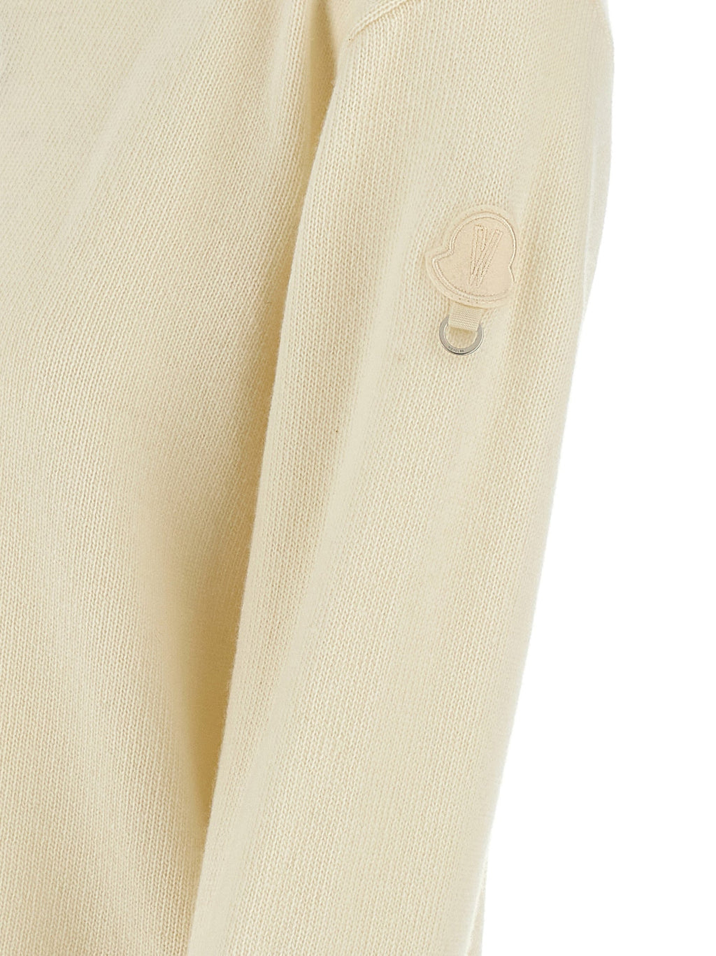 MONCLER GENIUS White Wool Cardigan