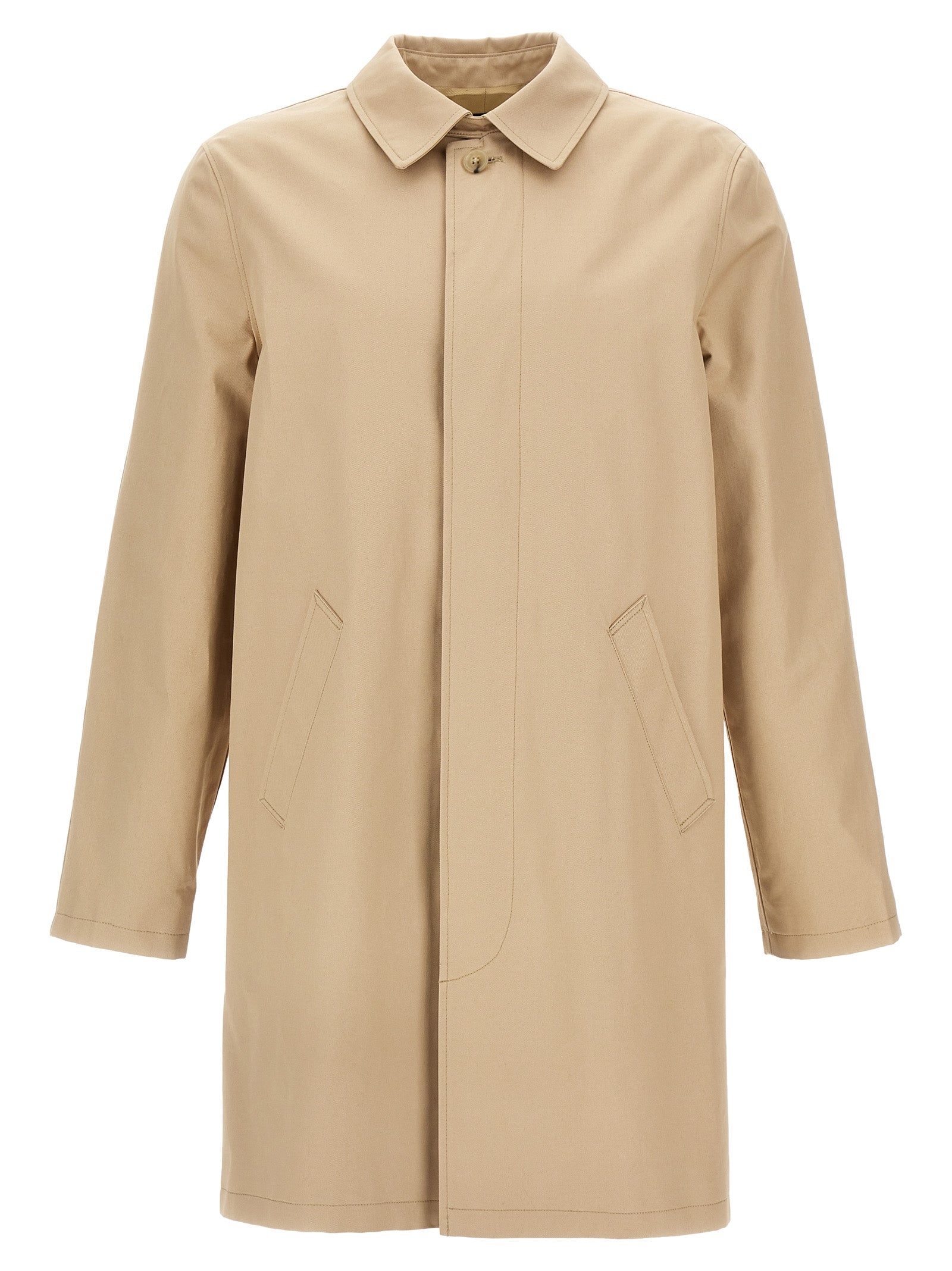 A.P.C. Beige Cotton Coat