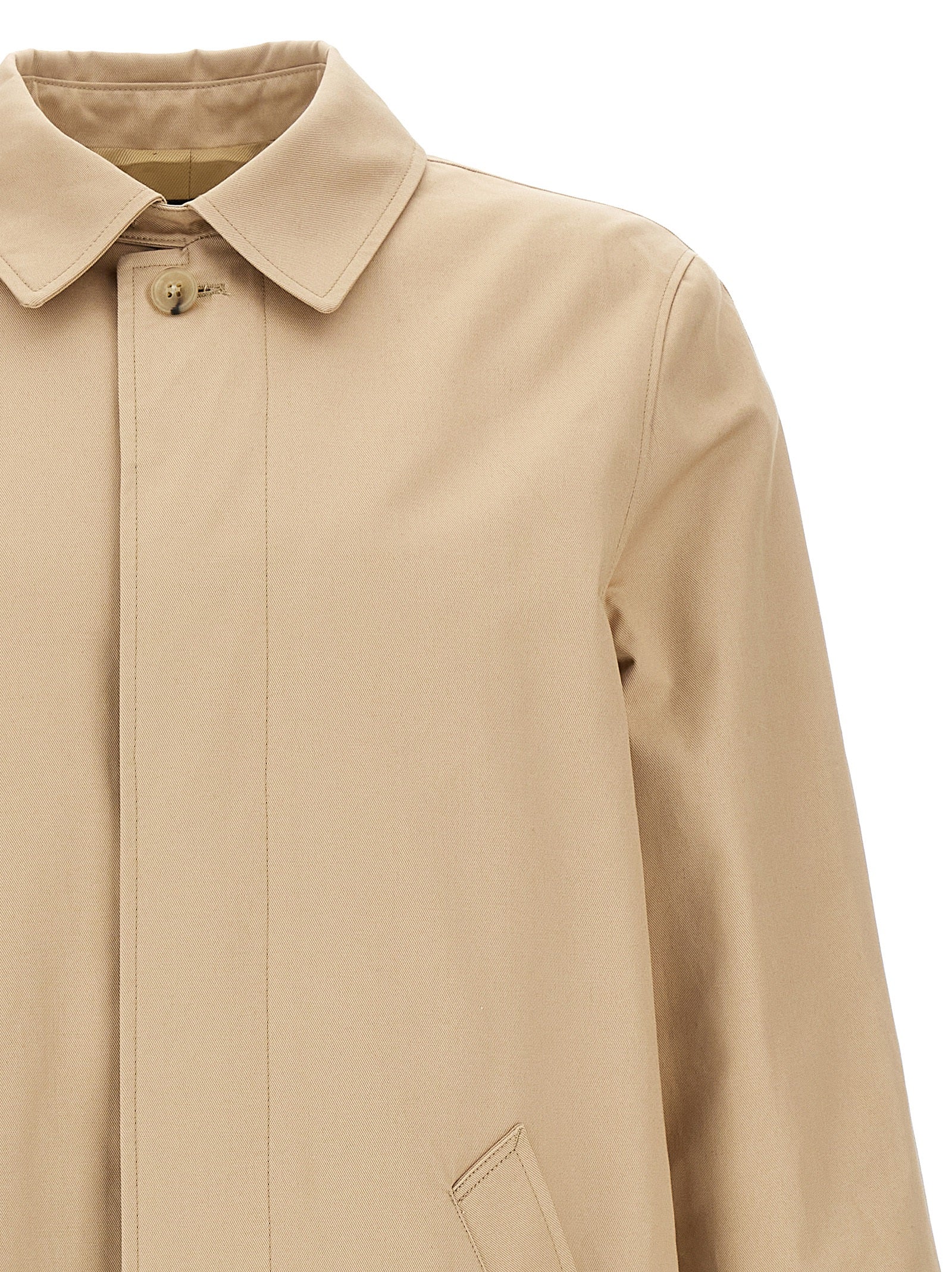 A.P.C. Beige Cotton Coat
